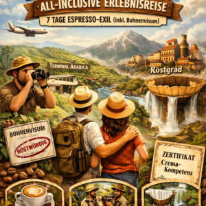 Kaffeland™ All-Inclusive Erlebnisreise – 7 Tage Espresso-Exil (inkl. Bohnenvisum)